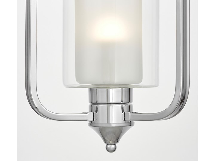 LAMPA WISZĄCA LOFT CHROMOWANA ATLANTA W1 Lampa z kloszem Szkło Metal Styl Industrialny