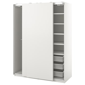 IKEA PAX / HASVIK Szafa, biały, 150x66x201 cm