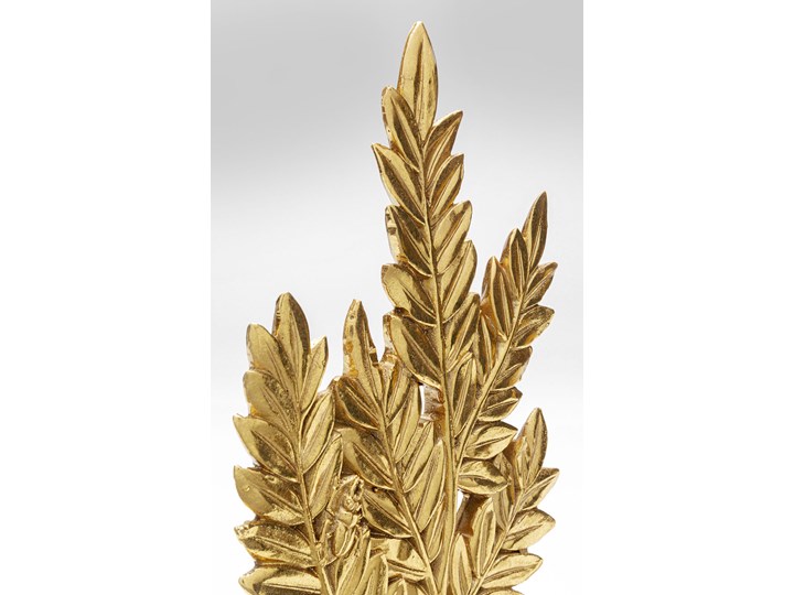 Figurka dekoracyjna Leaves 14x30 cm złota Kolor Złoty