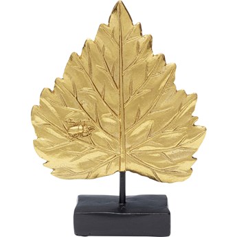 Figurka dekoracyjna Leaves 17x22 cm złota