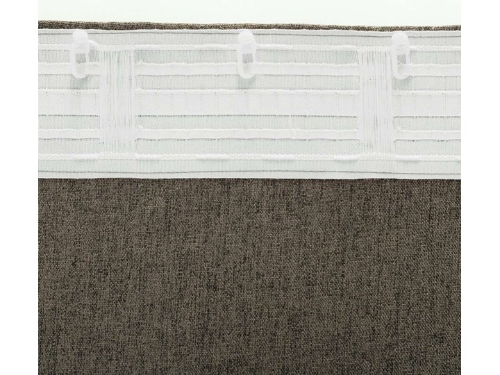 Zasłona BASIC na taśmie marszczącej 140x300cm gorzka czekolada 1szt., 140 cm x 300 cm 140x300 cm Kategoria Zasłony Poliester Mocowanie Szelki