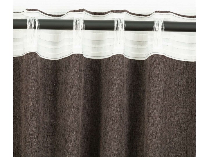 Zasłona BASIC na taśmie marszczącej 140x300cm gorzka czekolada 1szt., 140 cm x 300 cm Mocowanie Taśma Poliester 140x300 cm Kategoria Zasłony