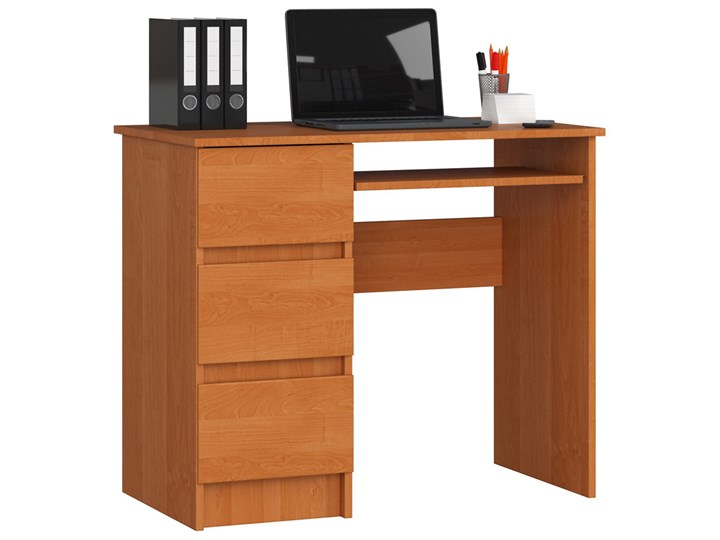 Skandynawskie biurko z szufladami olcha - Miren 3x