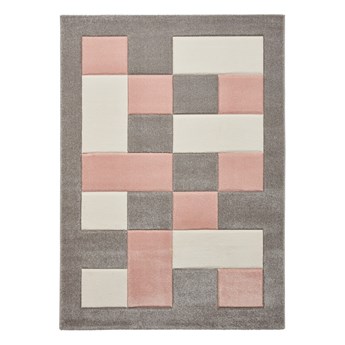 Różowo-szary dywan Think Rugs Brooklyn, 60x230 cm