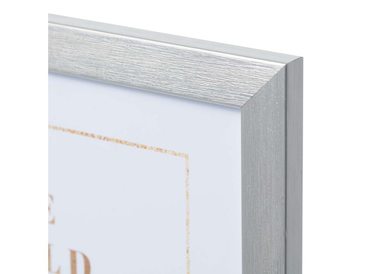 Ramka New Silver 30x40cm, 30 × 1,5 × 40 cm Tworzywo sztuczne Kolor Srebrny