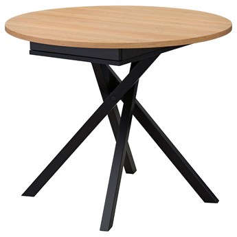 IKEA GRANSTORP Stół rozkładany, Dąb/czarny, 90/120x90 cm