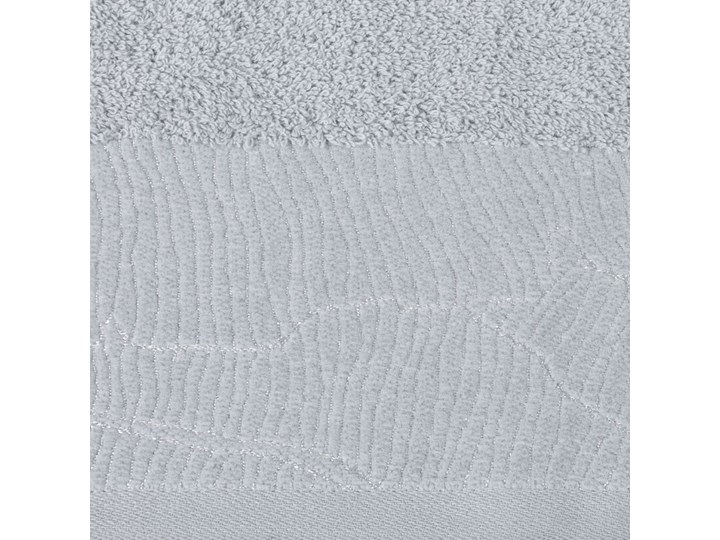 Ręcznik bawełniany z żakardową bordiurą srebrny R162-04 Bawełna 30x50 cm 70x140 cm 50x90 cm Kategoria Ręczniki