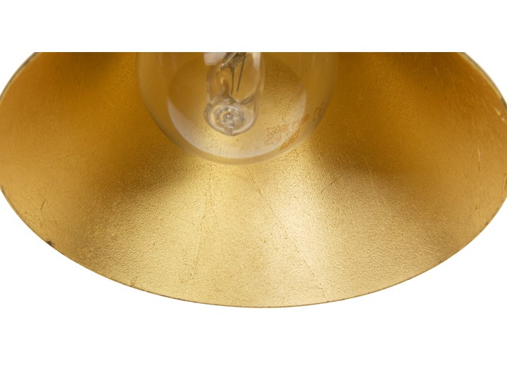 Beliani Zestaw 2 lamp ściennych czarny ze złotym metalowy regulowany klosz 1-punktowy styl industrialny Kinkiet z kloszem Kinkiet z regulacją Styl Nowoczesny Kategoria Lampy ścienne