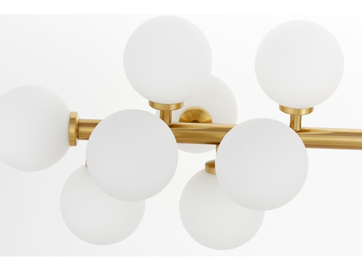 NOWOCZESNA LAMPA WISZĄCA MOSIĘŻNA PETRICA W16 Lampa z abażurem Szkło Lampa z kloszem Mosiądz Metal Kategoria Lampy wiszące