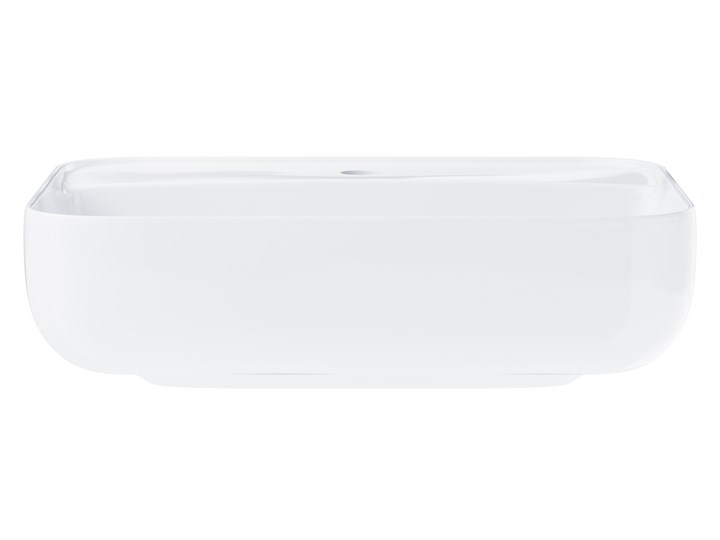Wolnostojąca umywalka nablatowa Corsan 649896 prostokątna biała 50 x 40 x 14 cm z otworem na baterię i korkiem różowe złoto Stal Nablatowe Ceramika Prostokątne Wolnostojące Kolor Biały