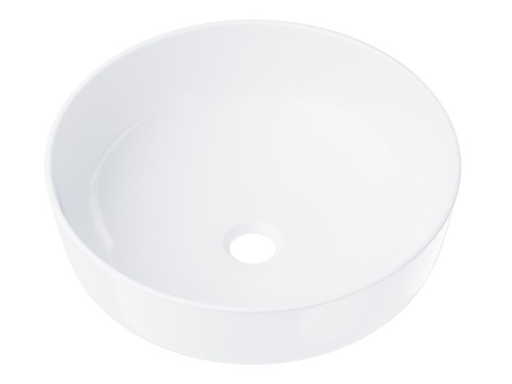 Wolnostojąca umywalka nablatowa Corsan 649988 okrągła biała 41,5 x 41,5 x 13,5 cm Wolnostojące Okrągłe Nablatowe Ceramika Kolor Biały
