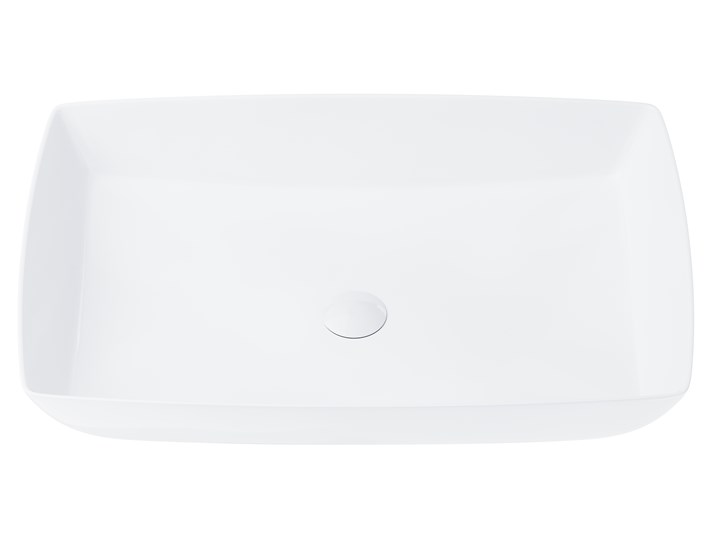 Wolnostojąca umywalka nablatowa Corsan 649971 prostokątna biała 58 x 38 x 15 cm z korkiem białym Stal Ceramika Wolnostojące Nablatowe Prostokątne Kategoria Umywalki