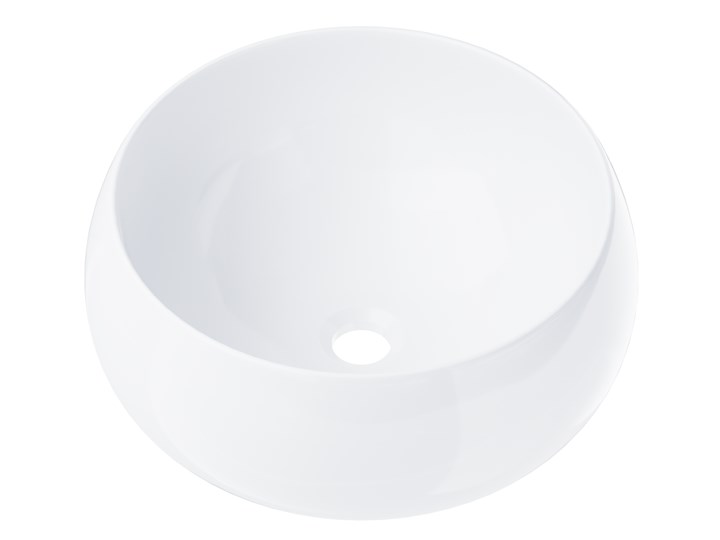 Wolnostojąca umywalka nablatowa Corsan 649926 okrągła biała 40 x 40 x 16 cm Nablatowe Wolnostojące Okrągłe Ceramika Kwadratowe Kolor Biały Kategoria Umywalki