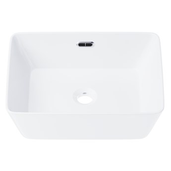 Wolnostojąca umywalka nablatowa Corsan 649957 prostokątna biała 40 x 30 x 16 cm