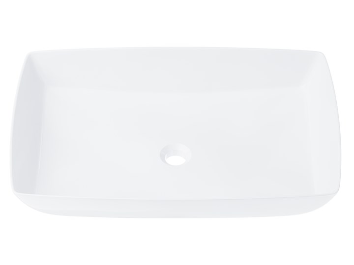 Wolnostojąca umywalka nablatowa Corsan 649971 prostokątna biała 58 x 38 x 15 cm Wolnostojące Nablatowe Kolor Biały Ceramika Prostokątne Kategoria Umywalki