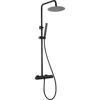 Zestaw prysznicowy natynkowy DEANTE Arnika NACN1QK Nero z deszczownicą Czarny