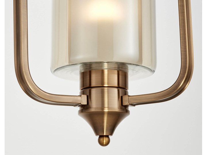 LAMPA WISZĄCA LOFT MOSIĘŻNA ATLANTA W1 Lampa z abażurem Metal Szkło Mosiądz Lampa z kloszem Lampa inspirowana Styl Tradycyjny