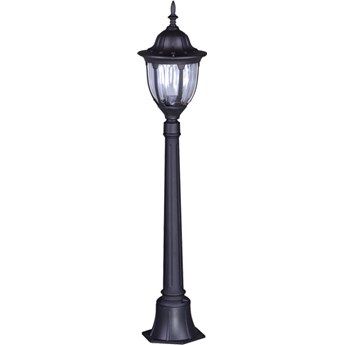 Czarna klasyczna stojąca lampa ogrodowa słupek - S320-Hadson