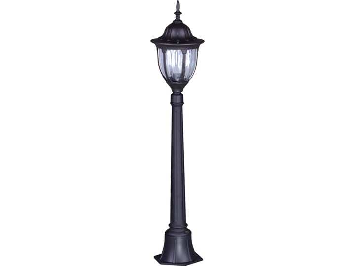 Czarna klasyczna stojąca lampa ogrodowa słupek - S320-Hadson Kolor Czarny Słupek ogrodowy Lampa stojąca Kategoria Lampy ogrodowe
