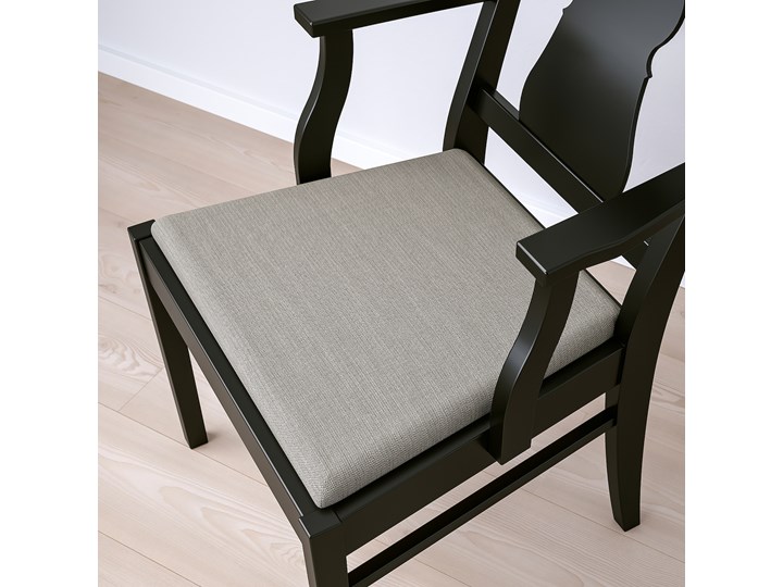 IKEA INGATORP / INGOLF Stół i 4 krzesła, czarny/Nolhaga szary/beż, 110/155 cm Kategoria Stoły z krzesłami