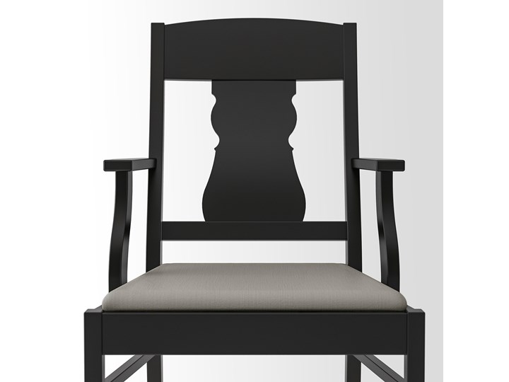 IKEA INGATORP / INGOLF Stół i 4 krzesła, czarny/Nolhaga szary/beż, 110/155 cm Kategoria Stoły z krzesłami Pomieszczenie Salon
