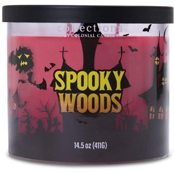 Colonial Candle Halloween z kolekcji Haunted sojowa świeca zapachowa w szkle 3 knoty 14.5 oz 411 g - Spooky Woods