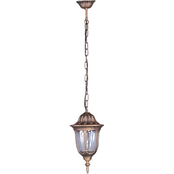 Czarno-złota lampa wisząca na taras w stylu retro- S324-Hadson