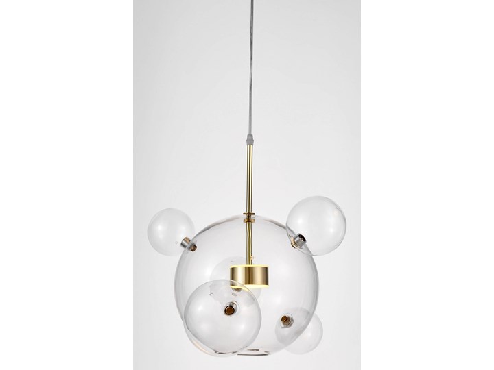 NOWOCZESNA LAMPA WISZĄCA ZŁOTA NERONI W6 LUMINA DECO Metal Szkło Lampa z kloszem Ilość źródeł światła 1 źródło