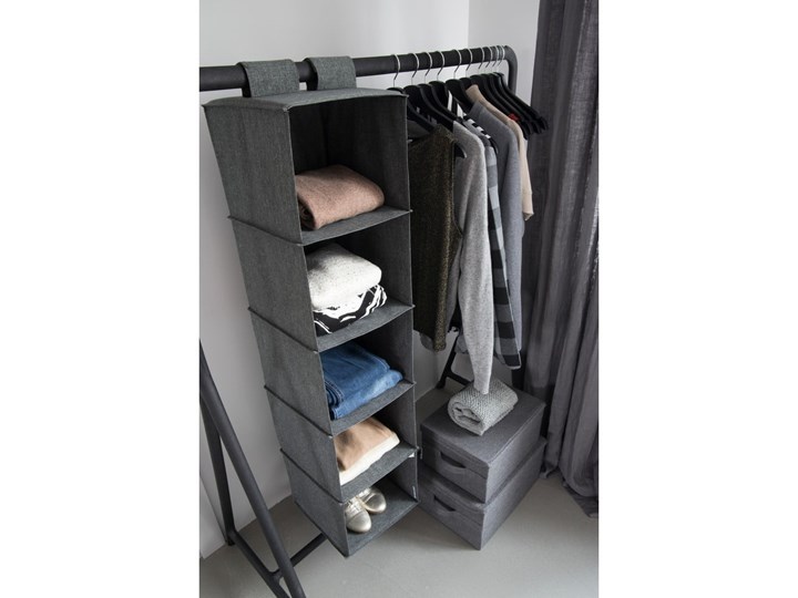 Szary wiszący organizer z 5 przegródkami Bigso Box of Sweden Hanging Kategoria Organizery do szaf