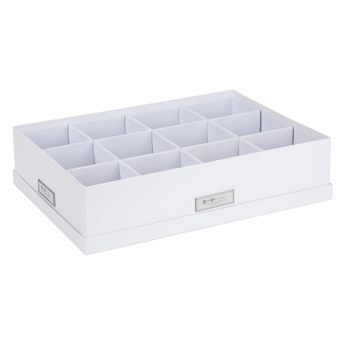 Białe pudełko z 12 przegródkami Bigso Box of Sweden Jakob, 31x43 cm