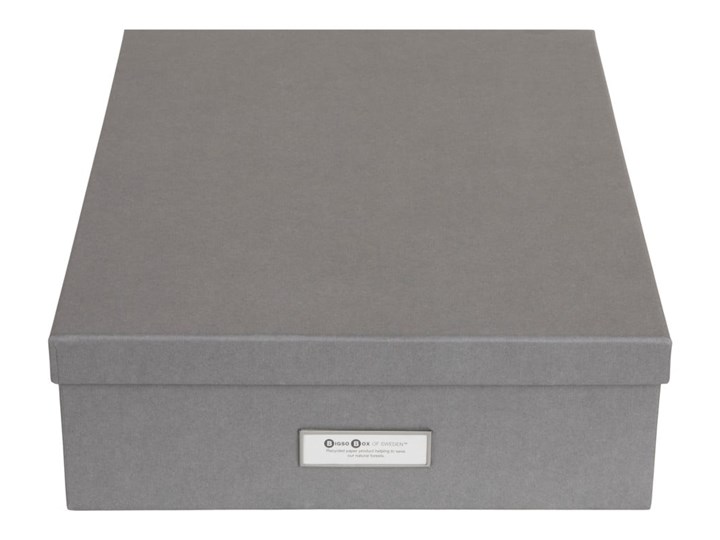 Szare pudełko z 12 przegródkami Bigso Box of Sweden Jakob, 31x43 cm Kategoria Organizery do szaf