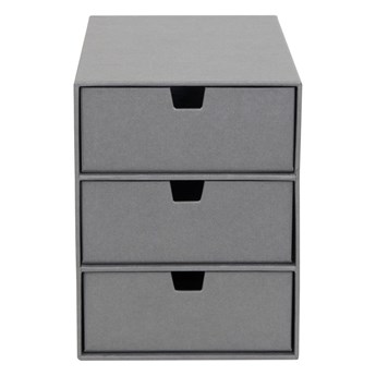 Szary organizer z 3 szufladkami Bigso Box of Sweden Ingrid