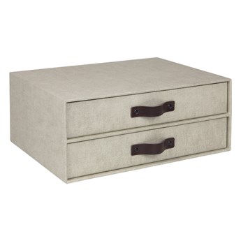 Beżowy organizer z 2 szufladkami Bigso Box of Sweden Birger