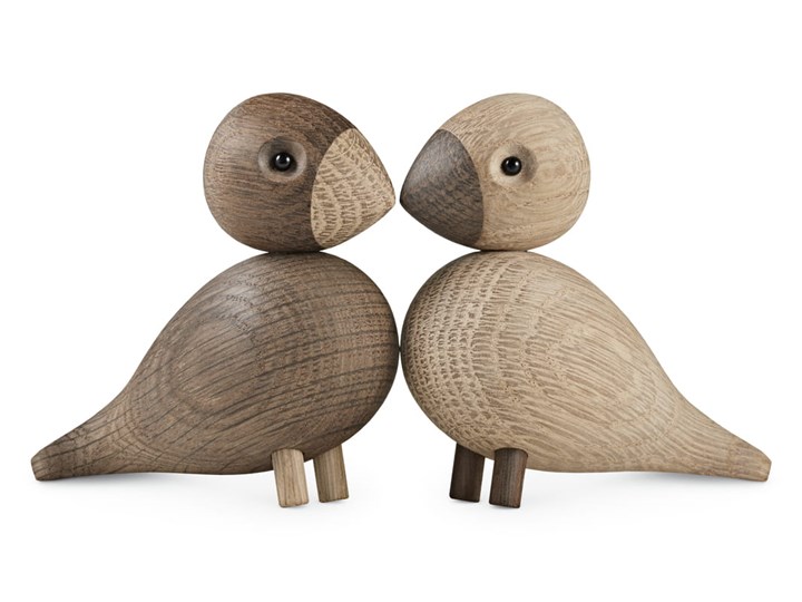 Kay Bojesen - Ptaszki Lovebirds Drewno Ptaki Kategoria Figury i rzeźby