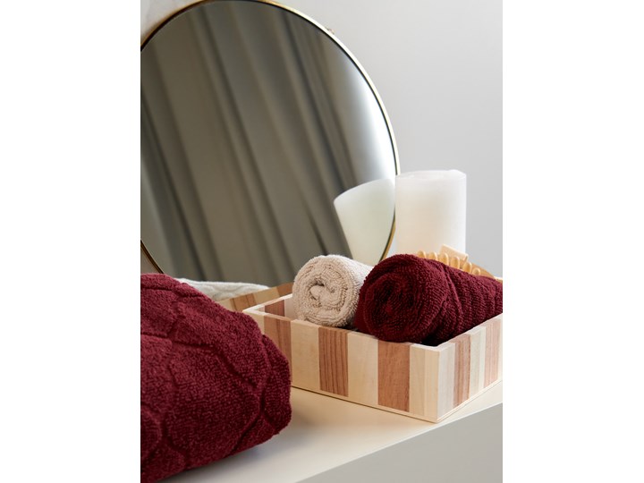 Sinsay - Ręcznik bawełniany - Bordowy Bawełna Kategoria Ręczniki
