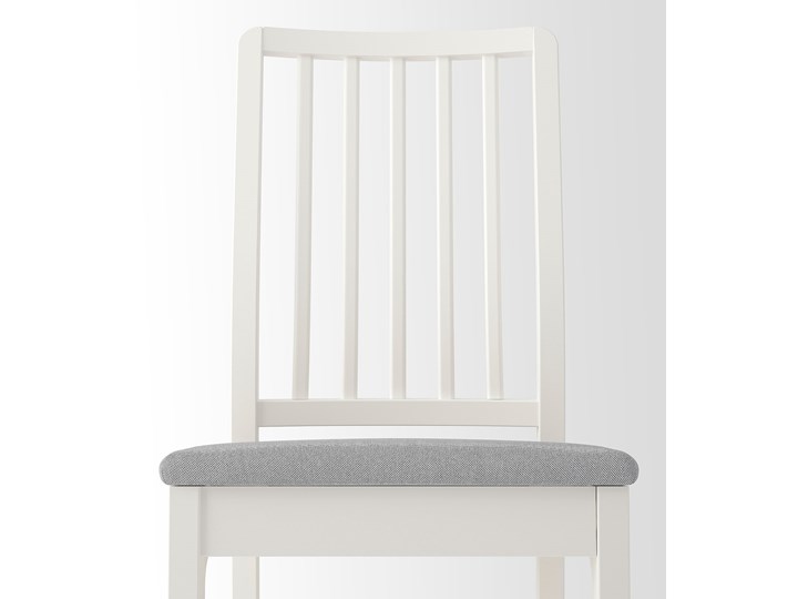 IKEA EKEDALEN / EKEDALEN Stół i 4 krzesła, biały/Hakebo ciemnoszary, 120/180 cm Pomieszczenie Jadalnia