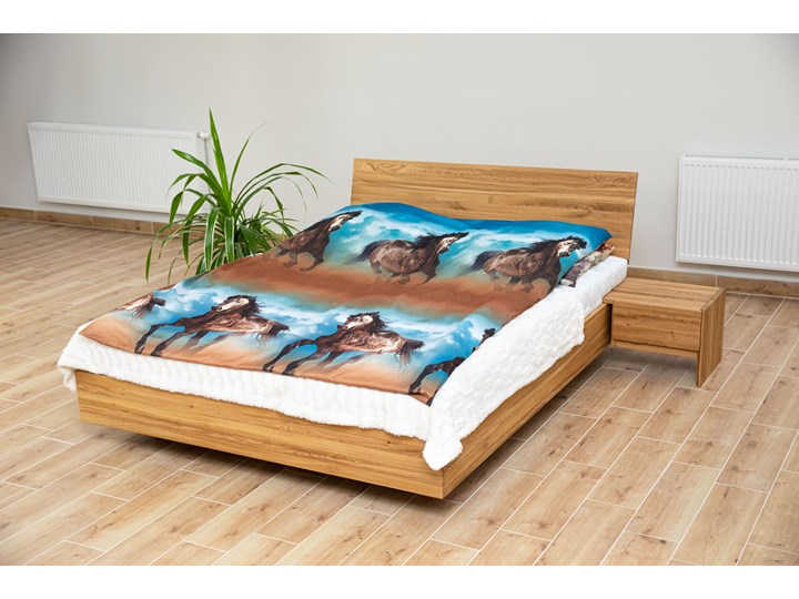 zestaw: BALLEGA_D, 180x200 cm, jako łoże z prawdziwego LITEGO DĘBA z szafkami nocnymi plus materac dedykowany Kategoria Zestawy mebli do sypialni