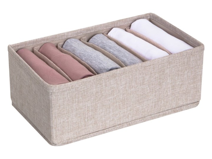 Beżowy organizer do szuflady z przegródkami Bigso Box of Sweden Drawer, 16,5x11 cm Kategoria Organizery do szaf