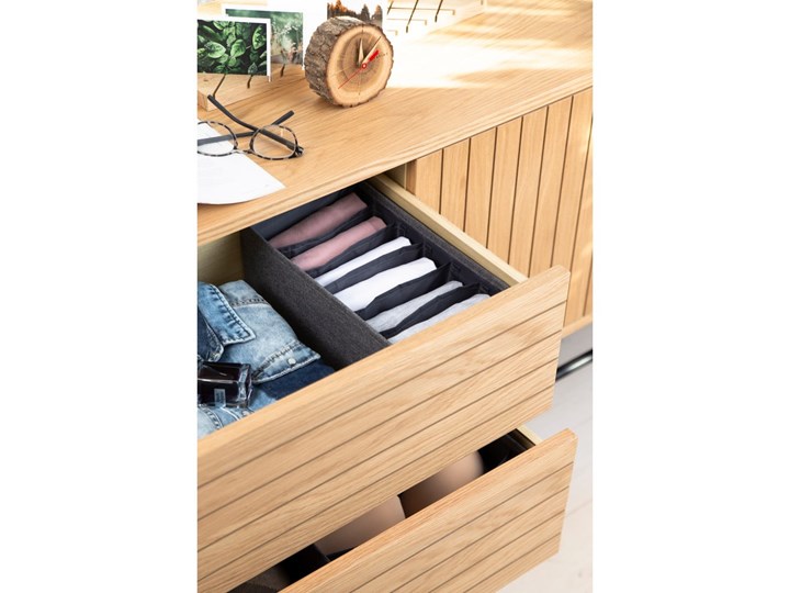 Szary organizer do szuflady z przegródkami Bigso Box of Sweden Drawer, 16,5x11 cm Kategoria Organizery do szaf