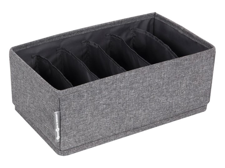 Szary organizer do szuflady z przegródkami Bigso Box of Sweden Drawer, 16,5x11 cm Kategoria Organizery do szaf