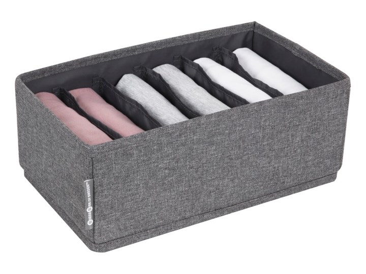 Szary organizer do szuflady z przegródkami Bigso Box of Sweden Drawer, 16,5x11 cm Kategoria Organizery do szaf