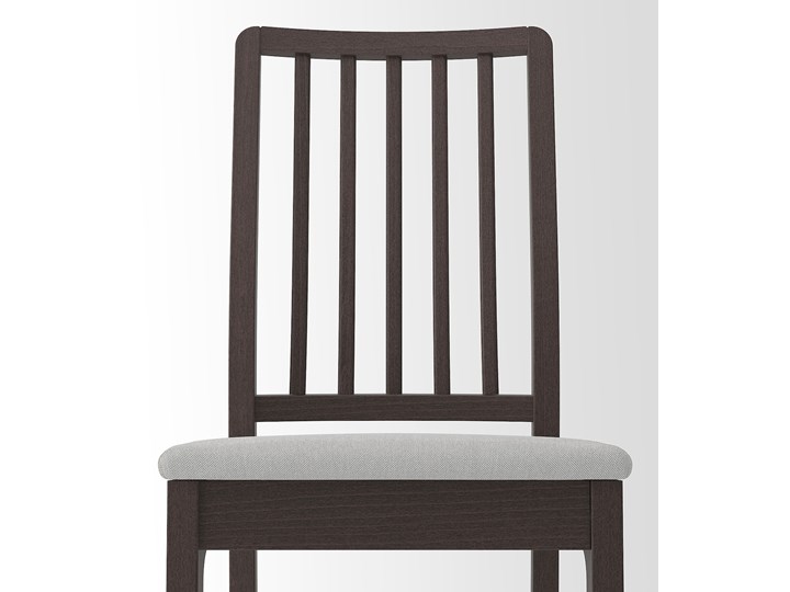 IKEA EKEDALEN / EKEDALEN Stół i 6 krzeseł, ciemnobrązowy/Orrsta jasnoszary, 180/240 cm