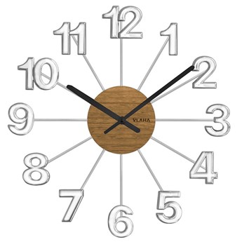 Drewniany dębowy zegar ścienny VLAHA VCT1070 42 cm