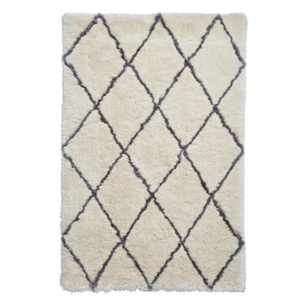 Kremowy dywan z szarymi detalami Think Rugs Morocco, 150x230 cm