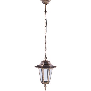 Czarno-złota lampa wisząca na balkon i taras - S332-Relva