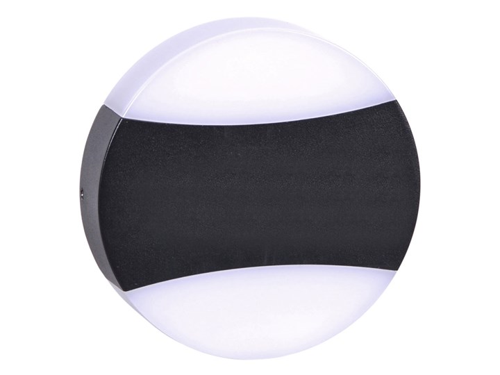 Czarno-biały kinkiet zewnętrzny LED owalny - S334-Cardi Kolor Czarny Kinkiet ogrodowy Lampa LED Kategoria Lampy ogrodowe