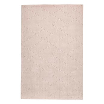 Różowy wełniany dywan Think Rugs Kasbah, 120x170 cm