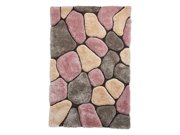 Szaro-różowy dywan Think Rugs Noble House Rock, 120x170 cm Poliester Akryl Prostokątny Dywany Pomieszczenie Sypialnia