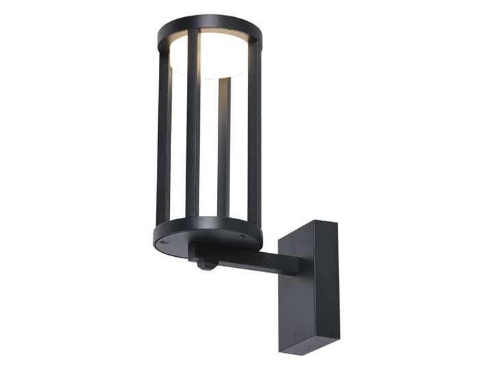 Czarny nowoczesny kinkiet zewnętrzny LED - S341-Helfi Kinkiet ogrodowy Lampa LED Kategoria Lampy ogrodowe
