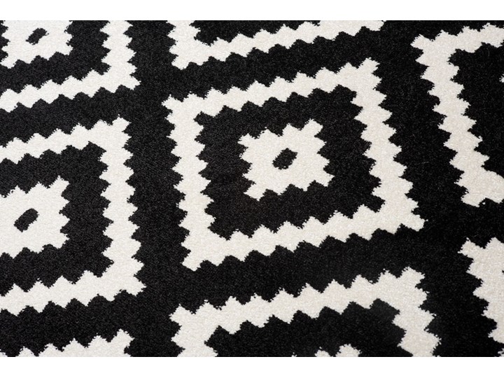 Dywan Nowoczesny Geometryczny Czarno-Biały 38722 Juta Syntetyk 60x100 cm Dywany Prostokątny Pomieszczenie Pokój przedszkolaka